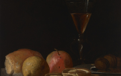 FRENCH SCHOOL, 17TH CENTURY Bread, a lemon, an apple and...
