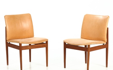 Finn Juhl. Pair of chairs, model 191. (2)
