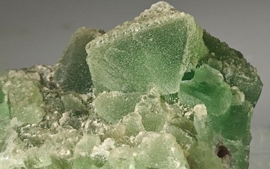 Fluorite Crystals on matrix - Height: 5 cm - Width: 4 cm- 162 g