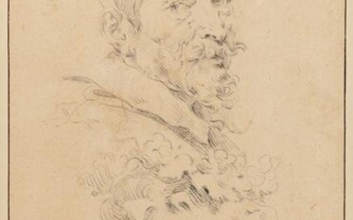 Follower of Sir Anthony van Dyck 18th Century Portrait of the Flemish Artist Joos de Momper, with a