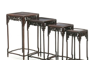 Four Chinese nesting tables, Minguo