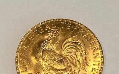 France - 20 Franc 1910 Marianne - Gold