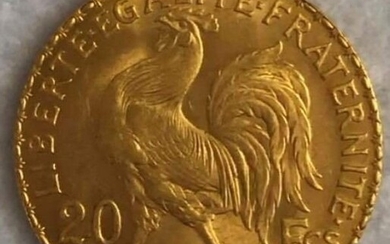 France - 20 francs 1914 - Marianne- Gold