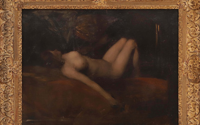 Jean Joseph Benjamin-Constant, dit Benjamin-Constant (1845-1902) Femme nue allongée