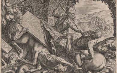 Frans Floris (1519-1570) - Labours of Hercules:Fighting the Centaurs