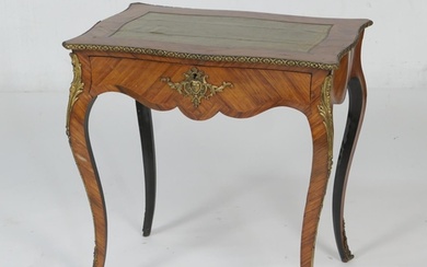 French Kingwood lady's writing table, late 19th Century or e...