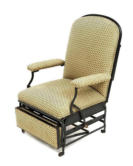 French Wrought Iron Mechanical Recliner