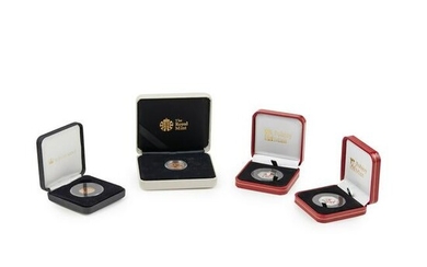 G.B - A group of cased proof gold and silver coins