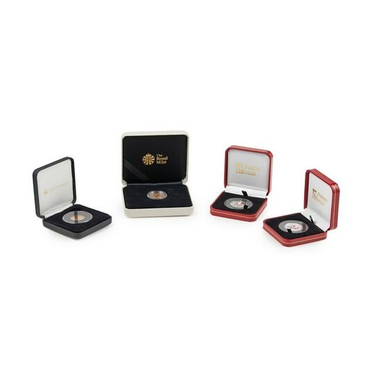 G.B - A group of cased proof gold and silver coins