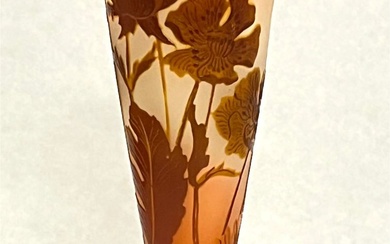 Galle French cameo glass vase