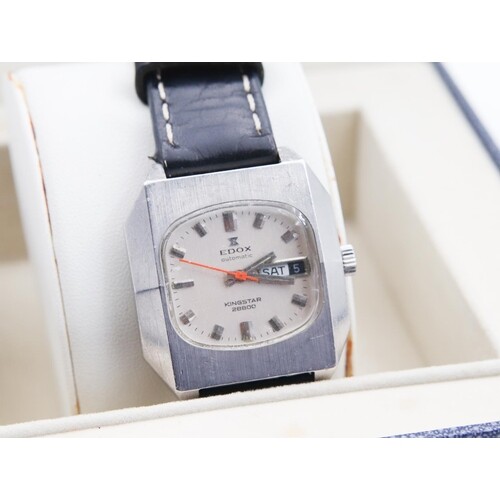 Gents Edox Vintage Wristwatch Futurist Design Automatic King...