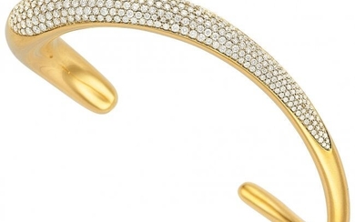 Georg Jensen Diamond, Gold Bracelet Stones: Full-cut