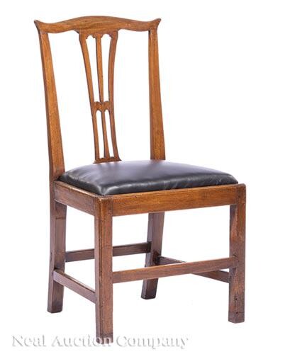 Georgian Carved Walnut Side Chair