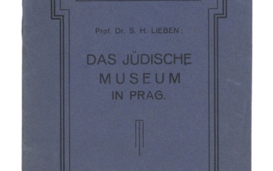 German Booklet "The Jewish Museum in Prague" by Prof. Dr....