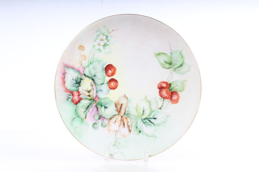 Germany Bryden Hand Painted "Strawberry" Plate