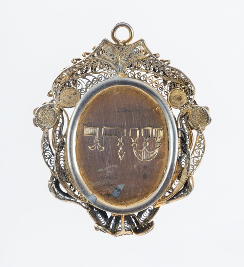 Gilt Amulet Pendant – With Hinged Compartment for Amulet –...