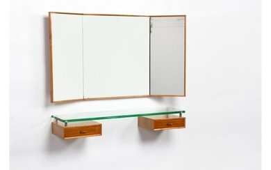 Gio Ponti (1891-1979) Wall-mounted dressing table
