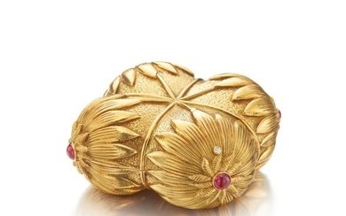Gold and Ruby and Diamond Compact, Schlumberger for Tiffany & Co.