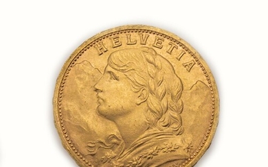 Gold coin, 20 Swiss Francs, Switzerland, 1935 ,...