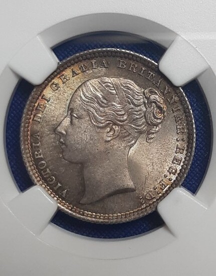 Great Britain - Shilling 1872 Victoria in NGC Slab - Silver