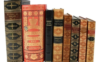 Group of 34 Leatherbound Books on History