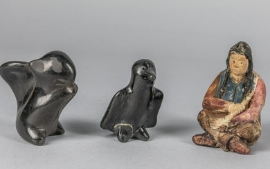 Group of Native American Type Pottery Figures