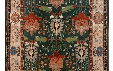 Hand Knotted Agra Rug 10x8 ft