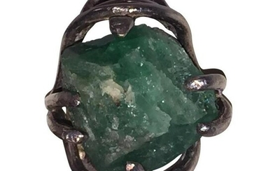 Hand Made Emerald Nugget Ring