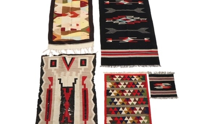 Handwoven Southwest Style Wool Rugs and Floor Mat