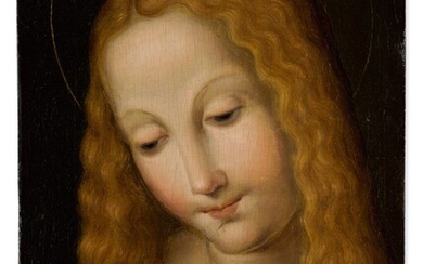 Head of the Madonna, Milanese follower of Leonardo da Vinci, 16th or 17th century