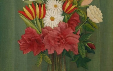 Henri Rousseau Vase de fleurs à la branche de lierre, première version