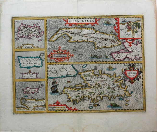 Hondius Map of Cuba