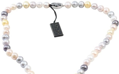 Honora .925 Sterling Clasp Tahitian South Sea Cultured Pearl Necklace 20 in. x 1/2 in.
