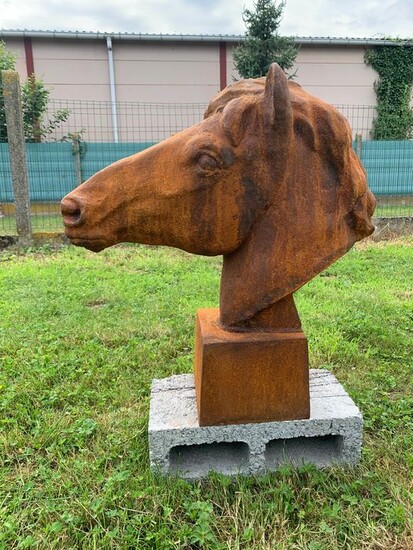 Horse head (62 cm) - Iron (cast/wrought)