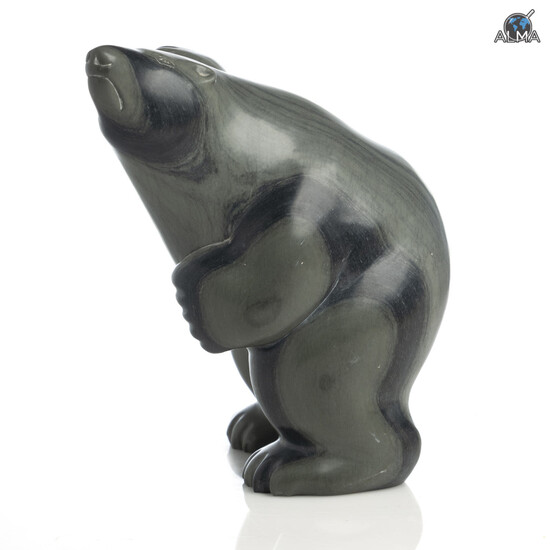 Inuit Bear-Shaped Stone Sculpture
