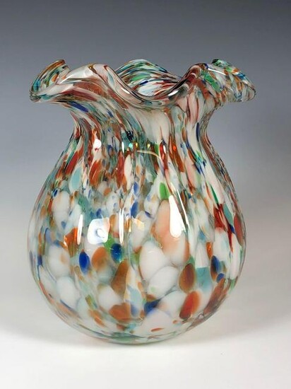 Italian Murano Art Glass Vase