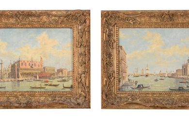 Italian School (20th century), Two Venetian views