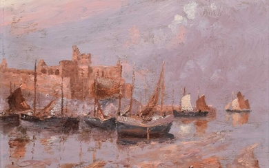 J. Holden, 19th century "Peel Castle, Isle of Man"
