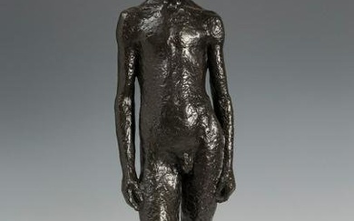 JEAN MAURICE CARTON (Paris, 1911-1988). "Young man standing". Bronze, specimen 3/6. With founder's