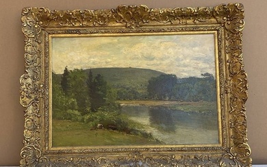 J.J. Enneking Painting Titled The Blue Hills