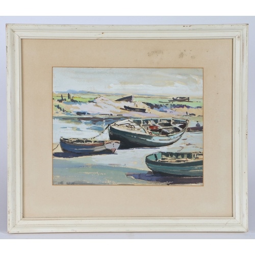 Jack Cox (British, 1914-2007) Fishing Boats in a North Norf...