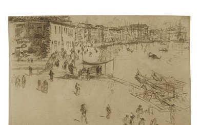 James Abbott McNeill Whistler (1834-1903); Riva, No. 2, from the Second Venice Set;