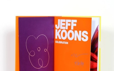 Jeff Koons, Jeff Koons: Celebration, Small Flower, Silver Marker Drawing in Book