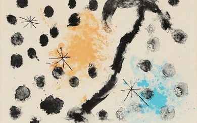 Joan Miró: Sheet 11 from “Album 19”, 1961. Signed M, 56/75. Lithograph in colours. Visible size 50×65 cm.