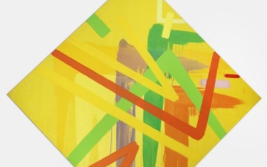 John Copnall (British, 1928-2007) Yellow Abstract, 1986/87 (unframed)