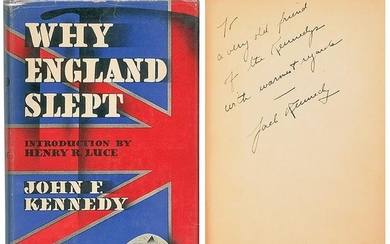 John F. Kennedy Inscribed First Published Book "Why