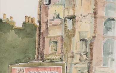 June Everett, British active late 20th century - Railton Road; watercolour and pencil on paper, signed lower left 'June Everett' and titled lower left 'Railton Road', 23 x 17.3 cm: together with another watercolour on paper by the same artist...