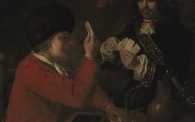 (-), Juriaan van Streek (1632-1687) Card Players Signed...
