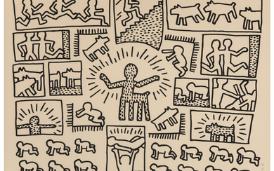 Keith Haring (1958-1990), Untitled (Plate 10), from The Blueprint Drawings (1990)