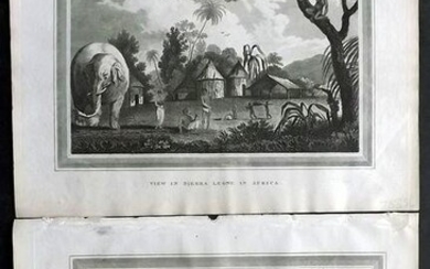 Kelly, Christopher 1836 Pair of Prints. Sierra Leone & Hottentots South Africa